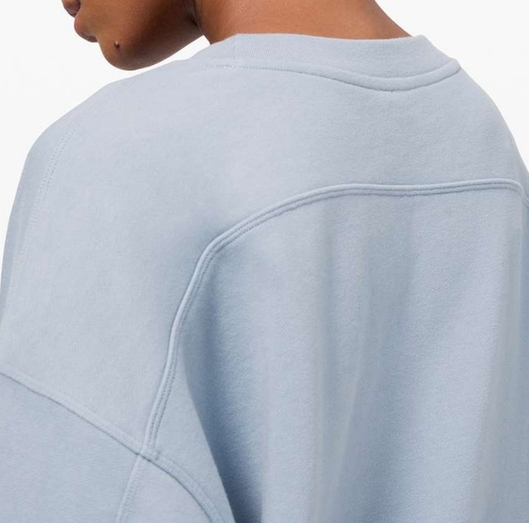 Lululemon Perfectly Oversized Crewneck Women's Light Purple Sweatshirt Size 20 - Picture 4 of 15